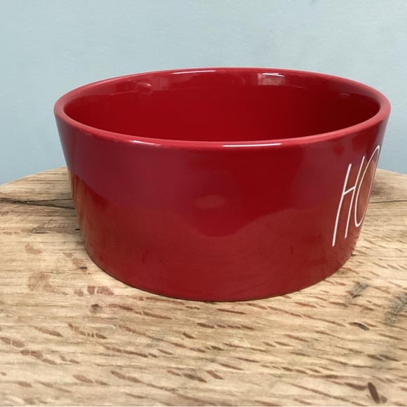 🔴 Beautiful Rae Dunn “Ho Ho Ho” Christmas Dog Bowl - Candy Bowl - Candle Holder - Picture 6 of 12